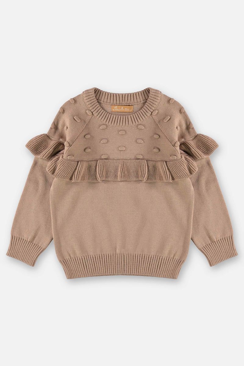 Blusao-em-Trico-Infantil-Menina--Off-White--Up-Baby