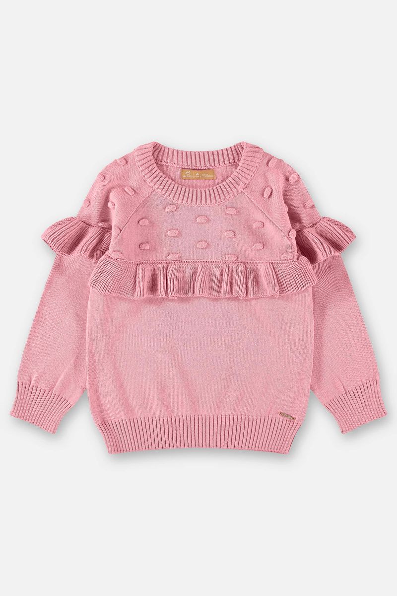 Blusao-em-Trico-Infantil-Menina--Rosa--Up-Baby