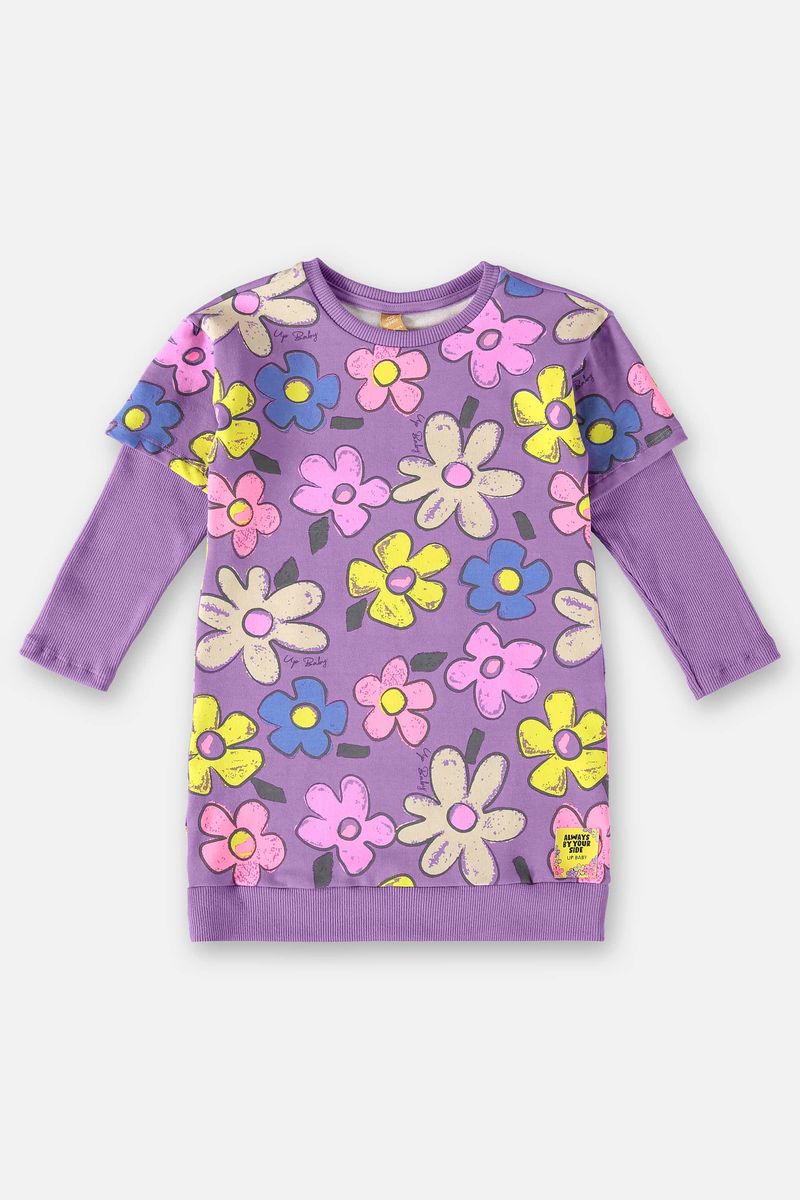 Vestido-Manga-Longa-Infantil--Roxo--Up-Baby