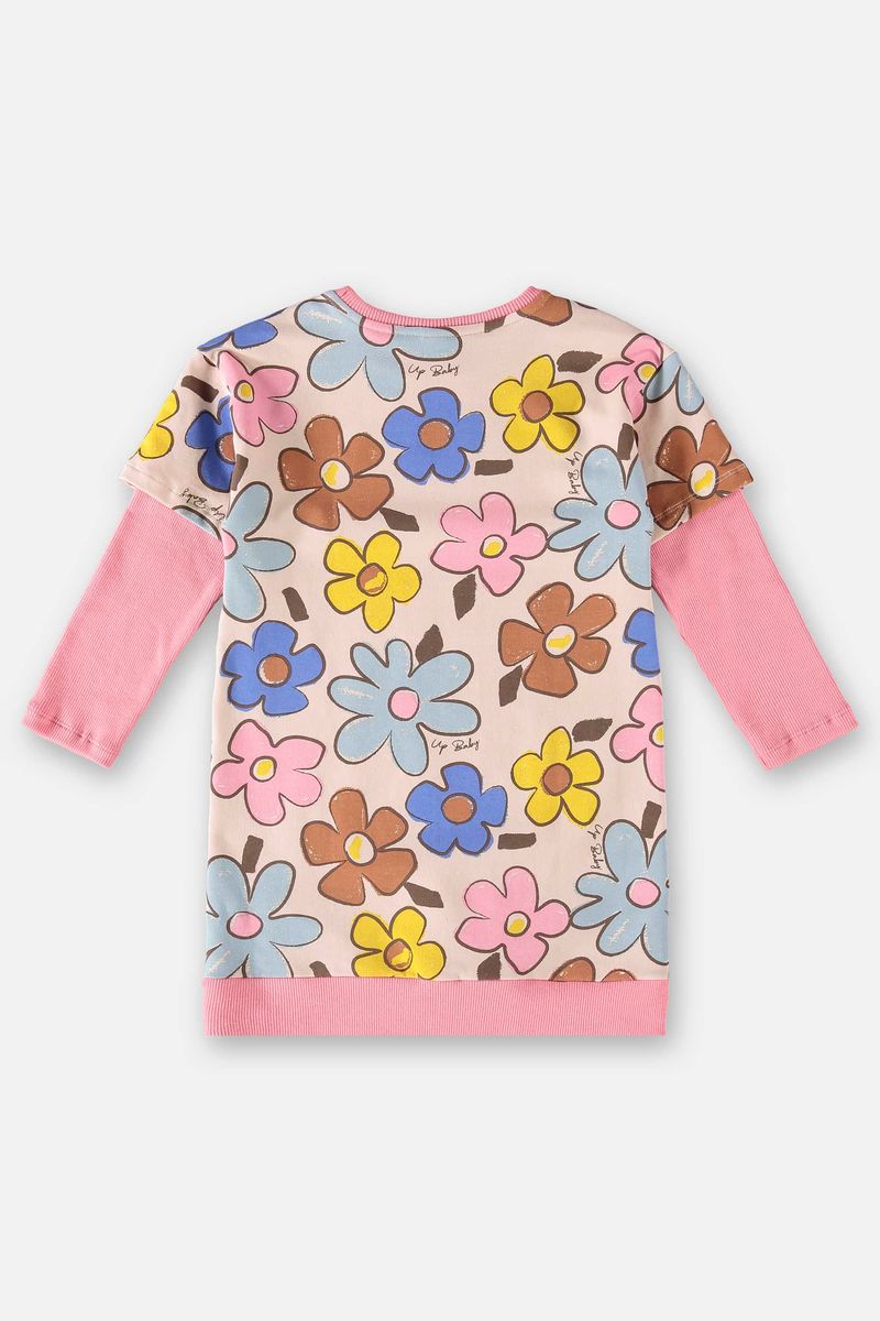 Vestido-Manga-Longa-Infantil--Rosa--Up-Baby
