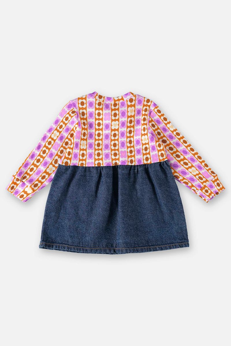 Vestido-Para-Bebe-Menina--Rosa--Up-Baby