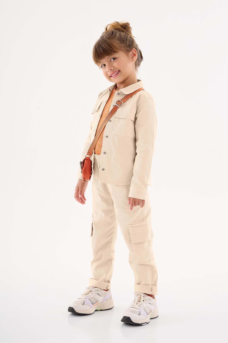 Calca-em-Sarja-Infantil-Menina--Bege--Up-Baby