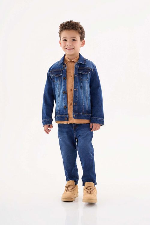 Jaqueta Jeans Infantil Menino (Azul) Up Baby