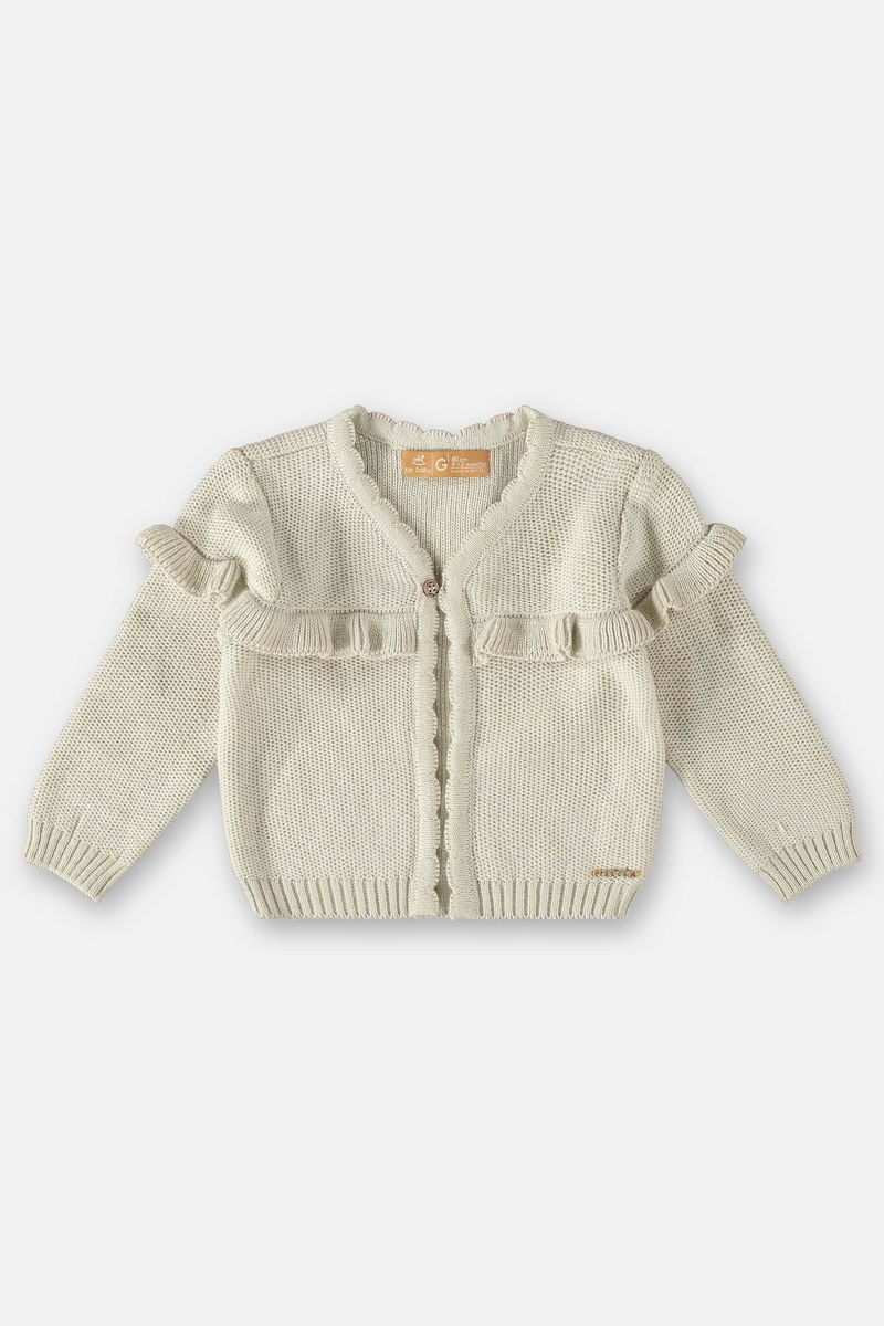 Casaco-Cardigan-em-Trico-para-Bebe-Menina--Bege--Up-Baby