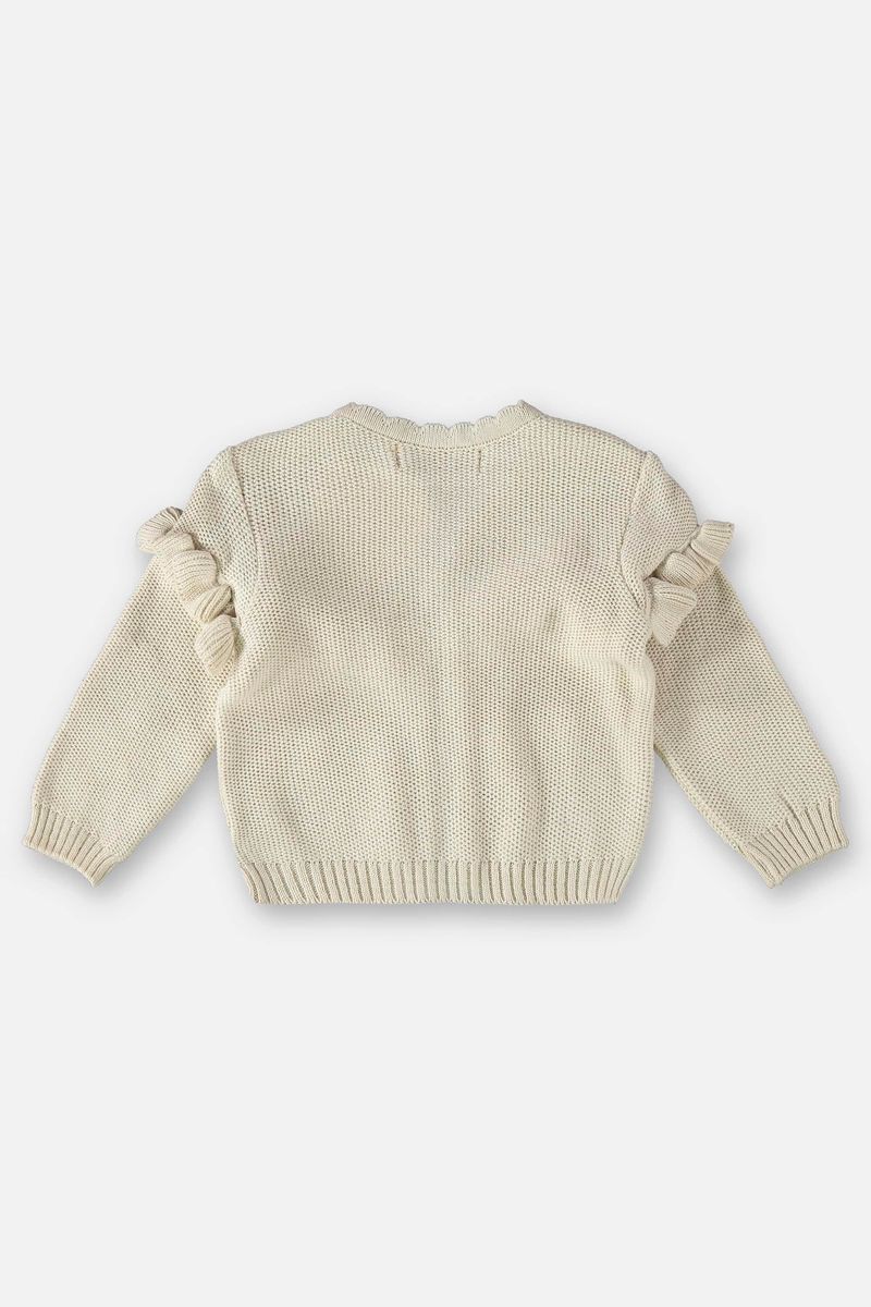 Casaco-Cardigan-em-Trico-para-Bebe-Menina--Bege--Up-Baby