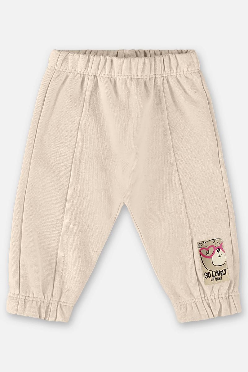 Conjunto-Blusao-e-Calca-Infantil-Menina--Bege--Up-Baby