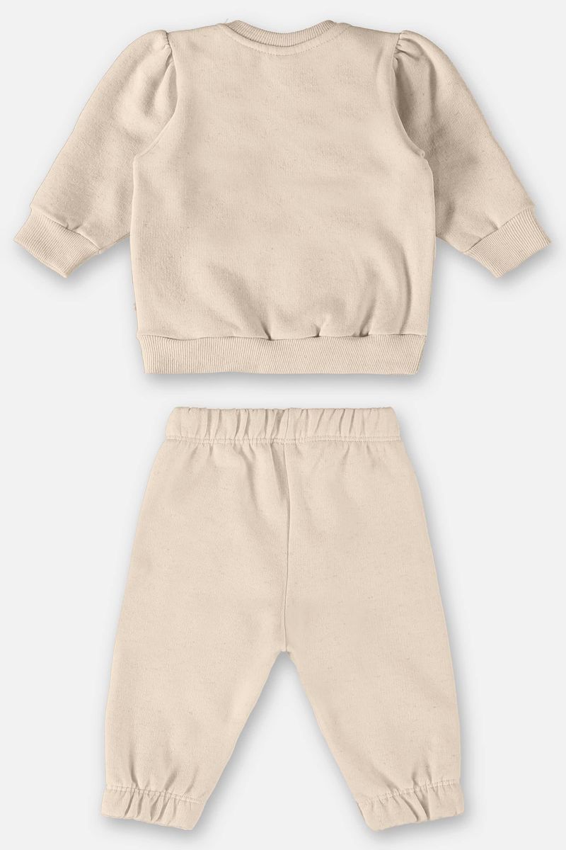 Conjunto-Blusao-e-Calca-Infantil-Menina--Bege--Up-Baby