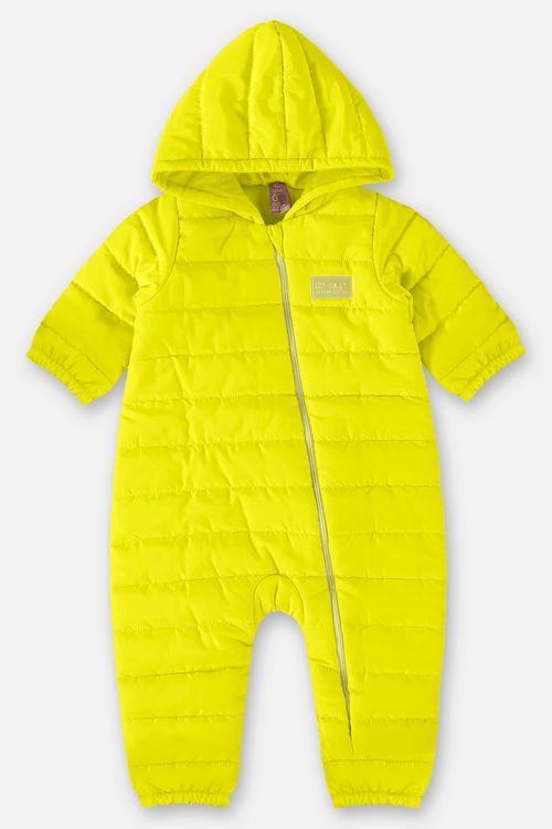 Macacão Puffer Unissex para Bebê (Amarelo) Up Baby