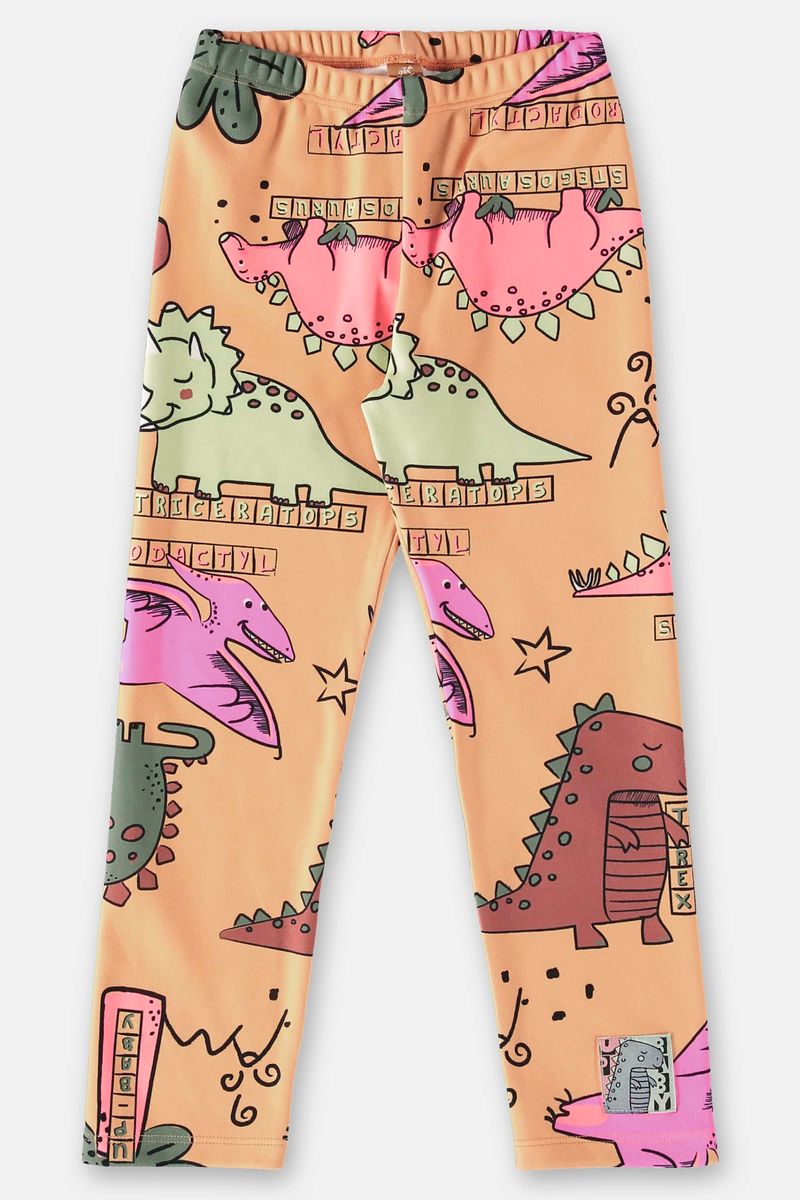 Calca-Comfy-em-Malha-Peluciada-Infantil-Menina--Amarelo--Up-Baby