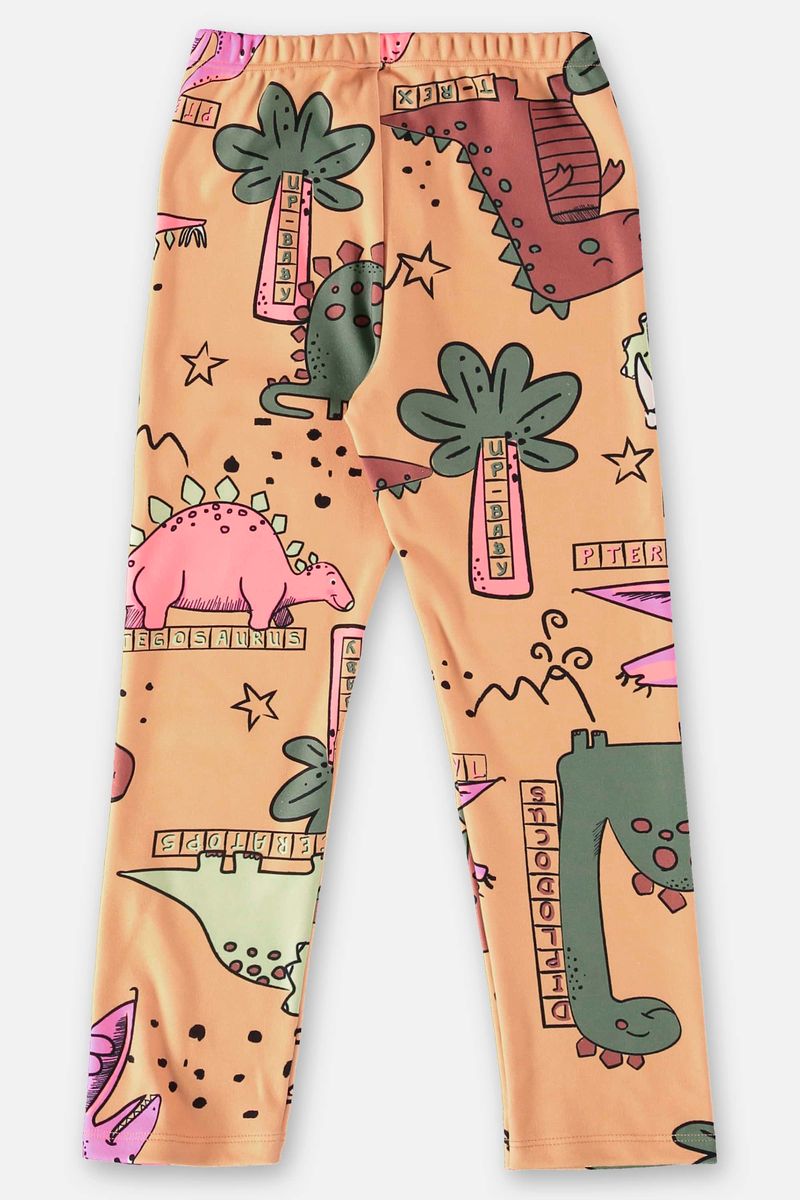 Calca-Comfy-em-Malha-Peluciada-Infantil-Menina--Amarelo--Up-Baby