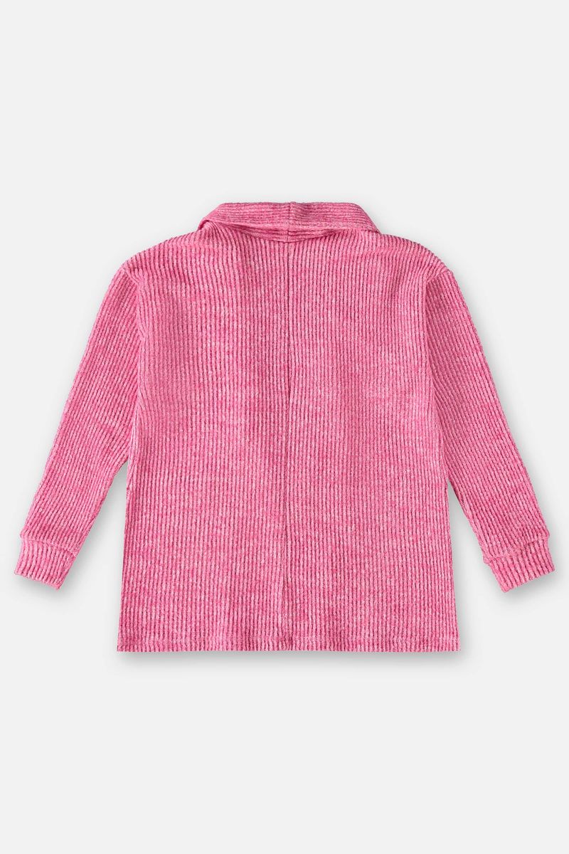 Cardigan-em-Material-Sintetico-Infantil-para-Menina--Rosa--Up-Baby