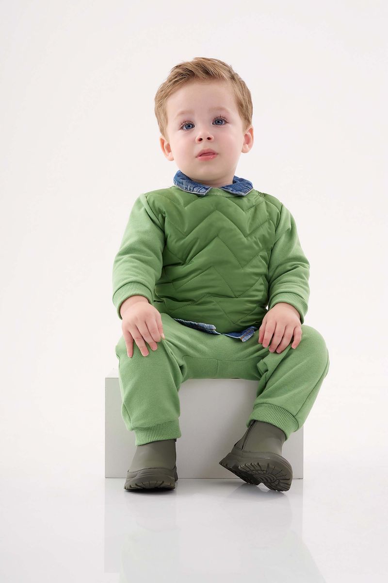 Conjunto-Blusao-e-Calca-para-Bebe-Menino--Verde--Up-Baby