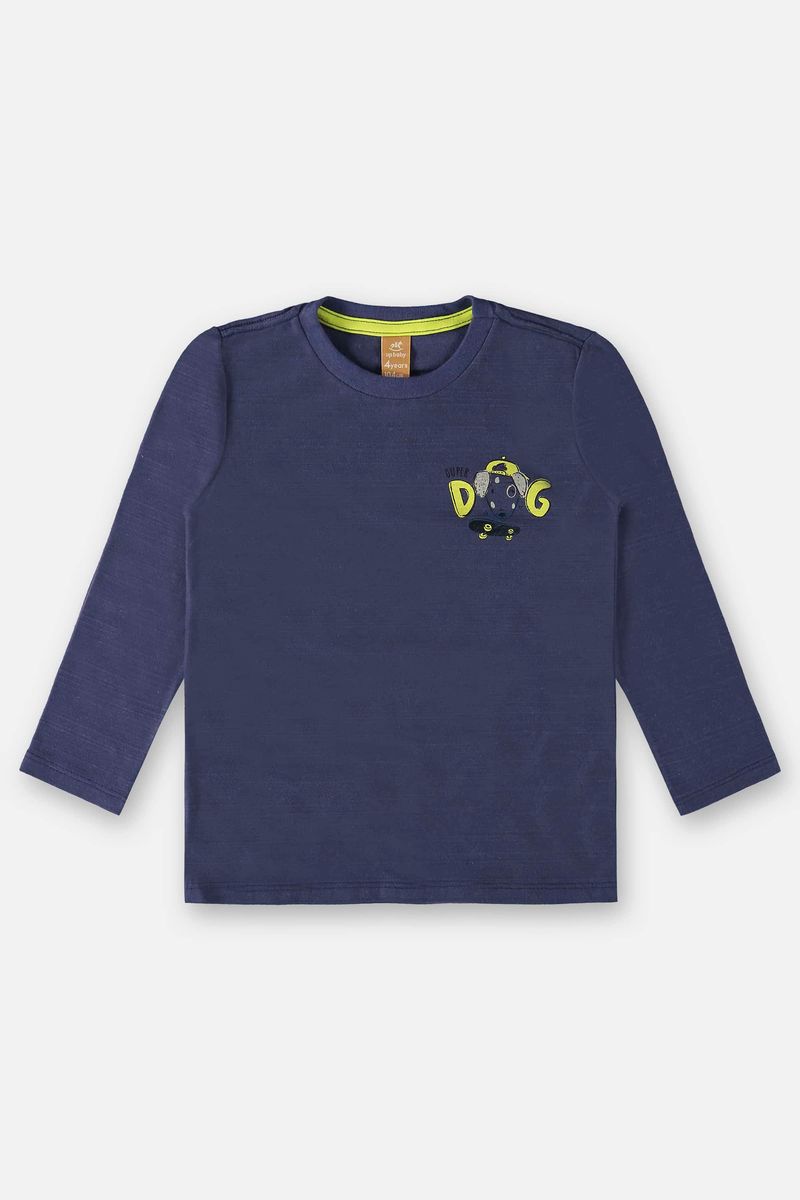 Camiseta-de-Manga-Longa-Infantil-Menino--Azul--Up-Baby