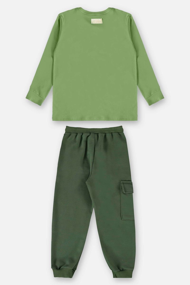Conjunto-Camiseta-e-Calca-Infantil-Menino--Verde--Up-Baby
