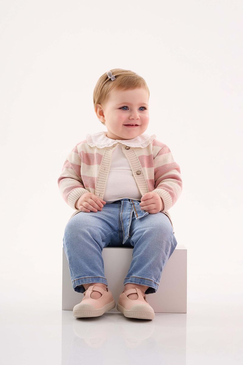 Cardigan-em-Trico-Unissex-para-Bebe--Rosa--Up-Baby