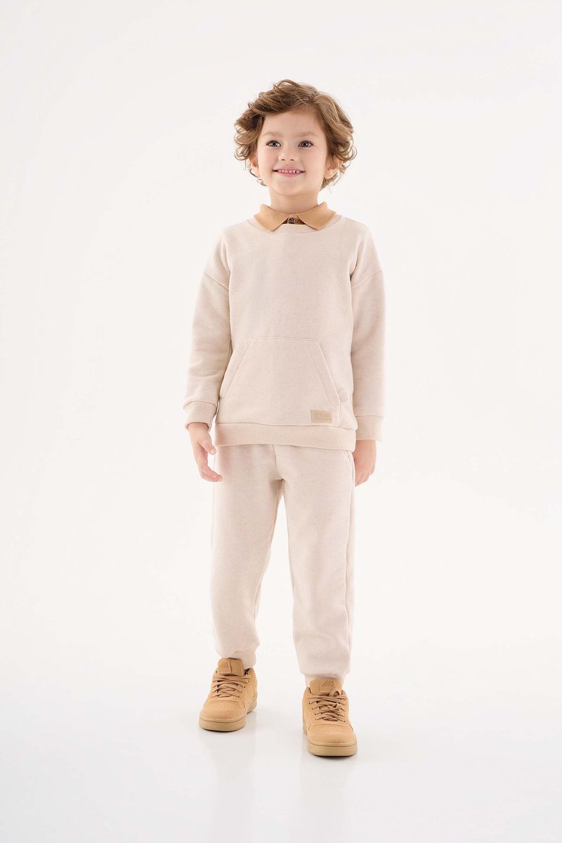 Conjunto-Blusao-e-Calca-Infantil-para-Menino--Bege--Up-Baby