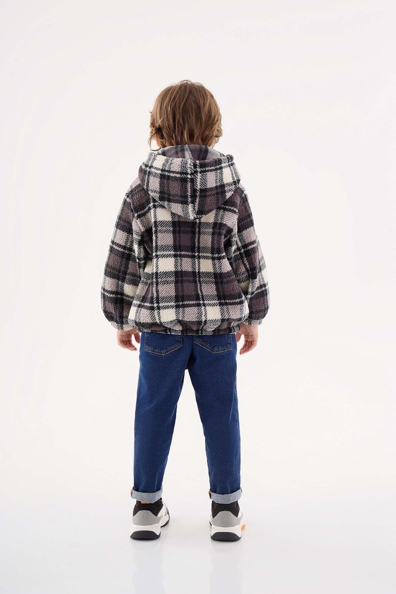 Blusao-Xadrez-Infantil-para-Meninos--Preto--Up-Baby