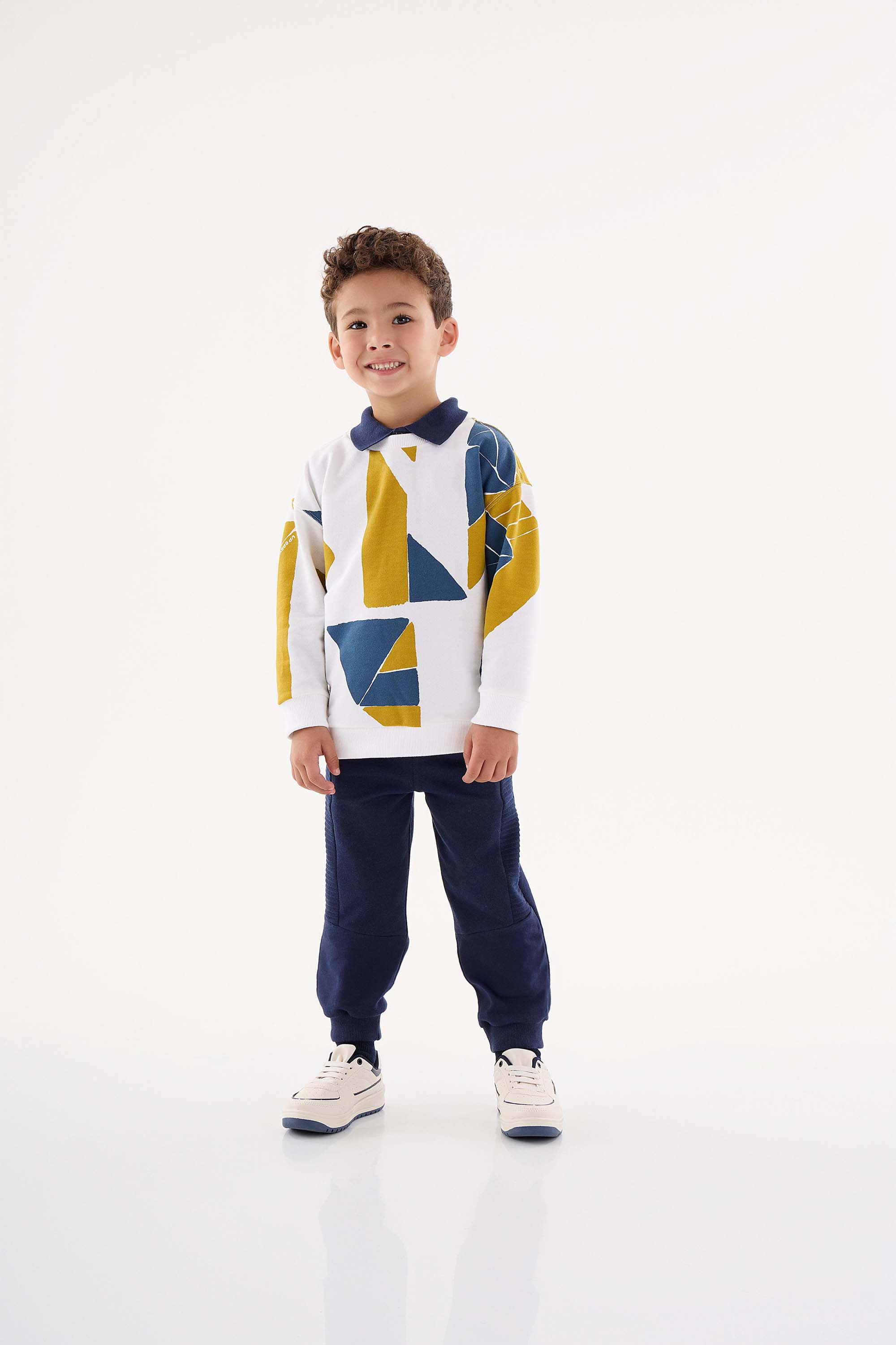 Conjunto Blusão e Calça Infantil Menino (Branco) Up Baby