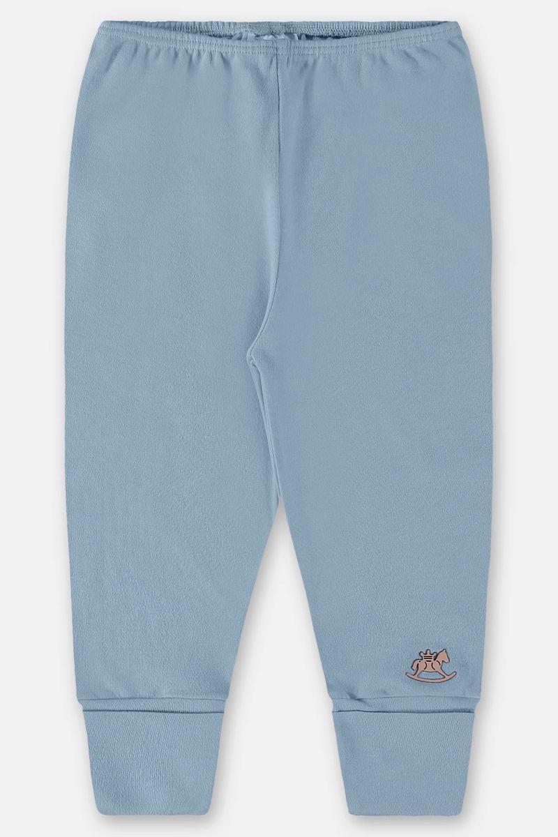 Calca-Basica-em-Suedine-Unissex-para-Bebe--Azul--Up-Baby
