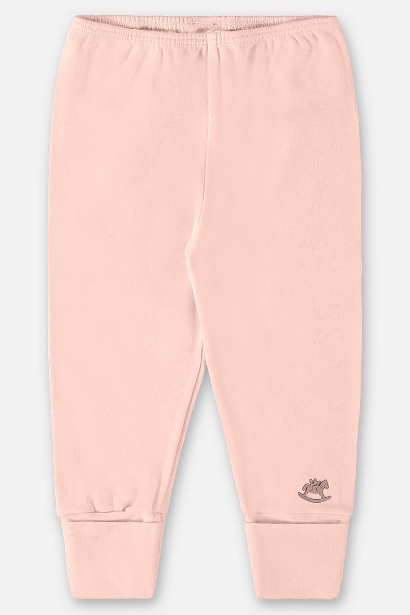 Calca-Basica-em-Suedine-Unissex-para-Bebe--Rosa--Up-Baby