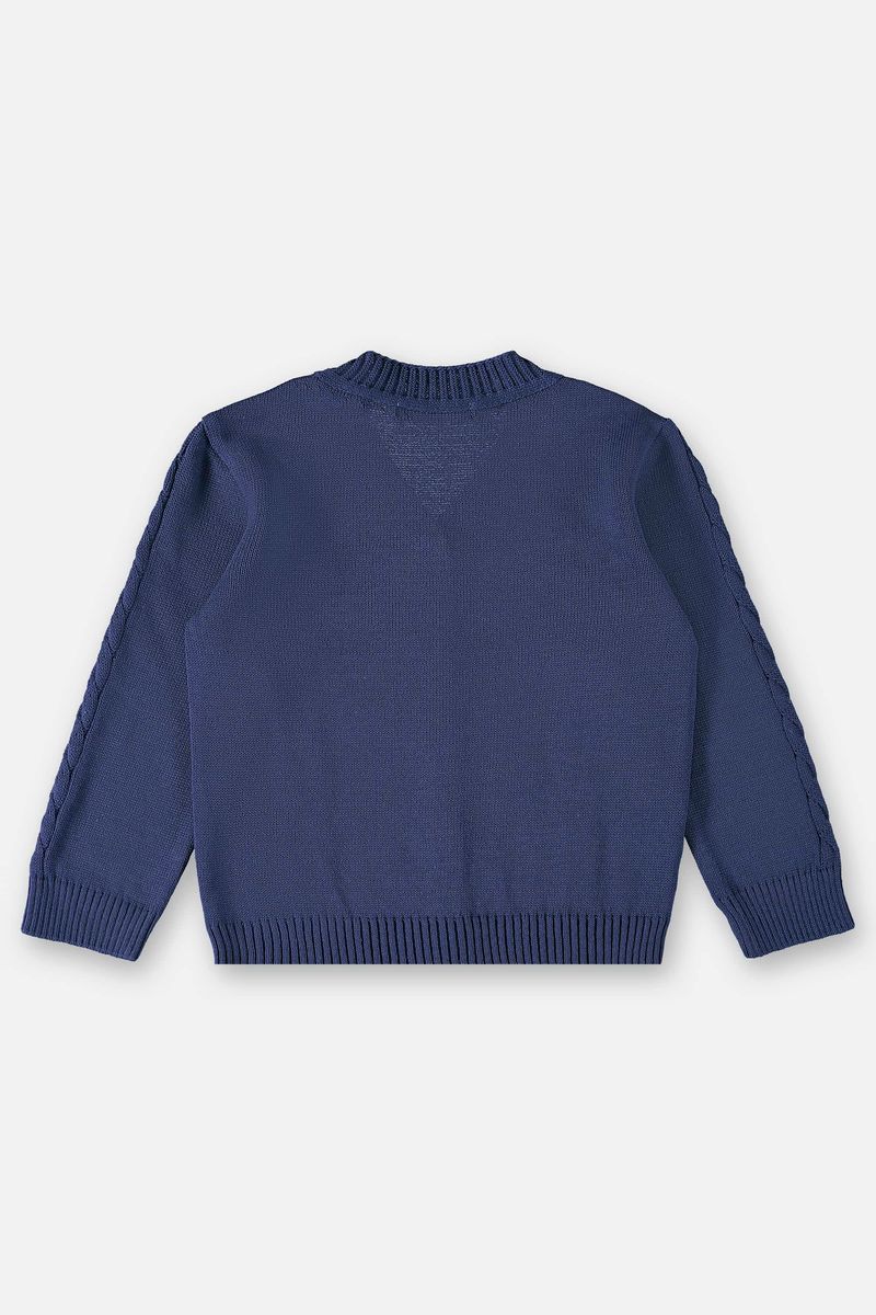 Cardigan-em-Trico-Infantil-Menino--Azul--Up-Baby