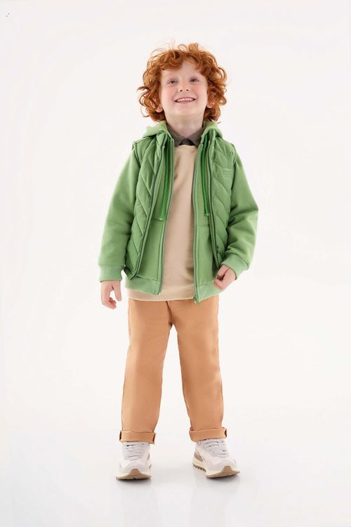 Colete Infantil para Meninos (Verde) Up Baby