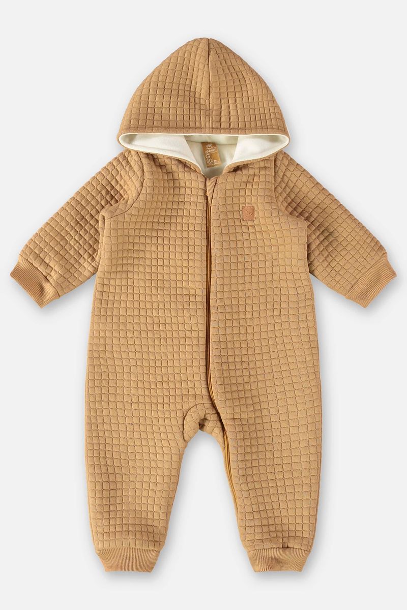 Macacao-em-Matelasse-para-Bebe-Menino--Marrom--Up-Baby