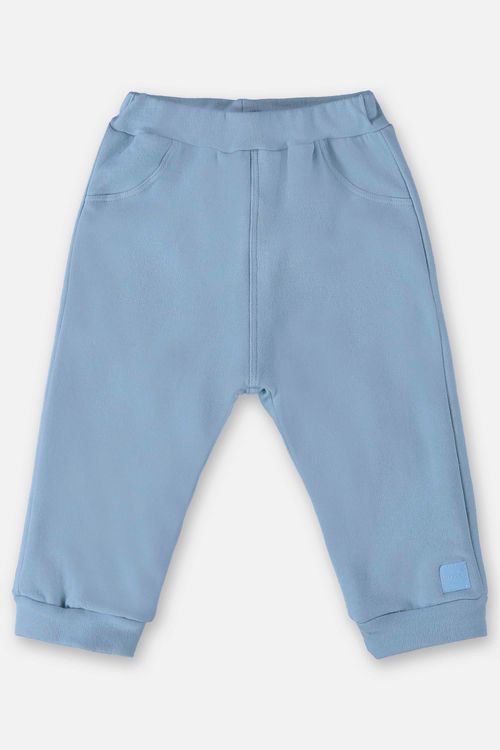 Calça Unissex em Molecotton para Bebê (Azul) Up Baby