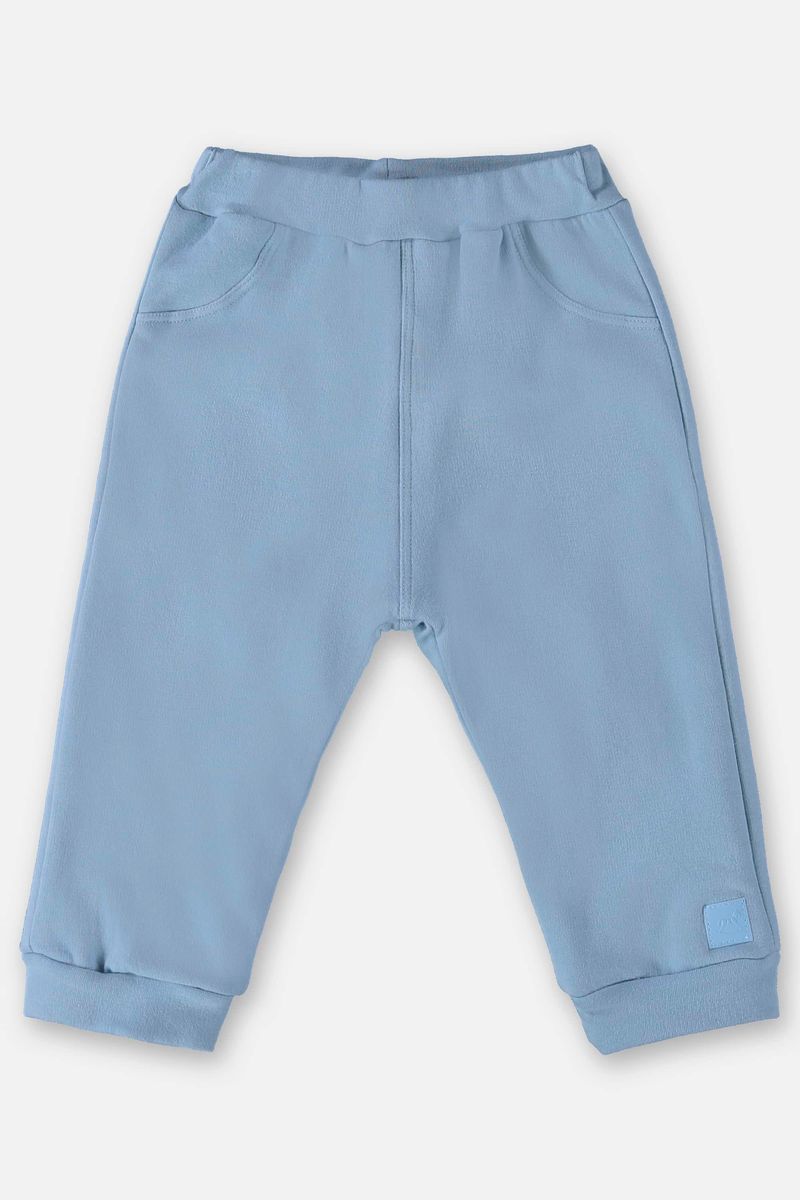 Calca-Unissex-em-Molecotton-para-Bebe--Azul--Up-Baby