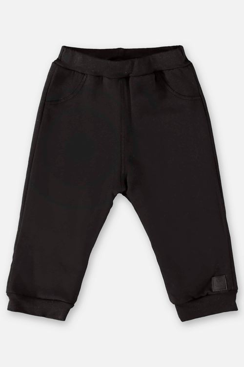 Calça Unissex em Molecotton para Bebê (Preto) Up Baby