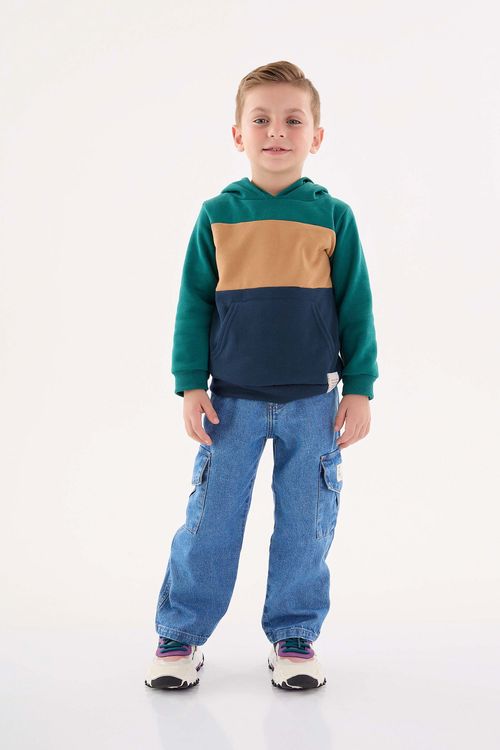 Casaco em Moletom Infantil Menino (Verde) Up Baby