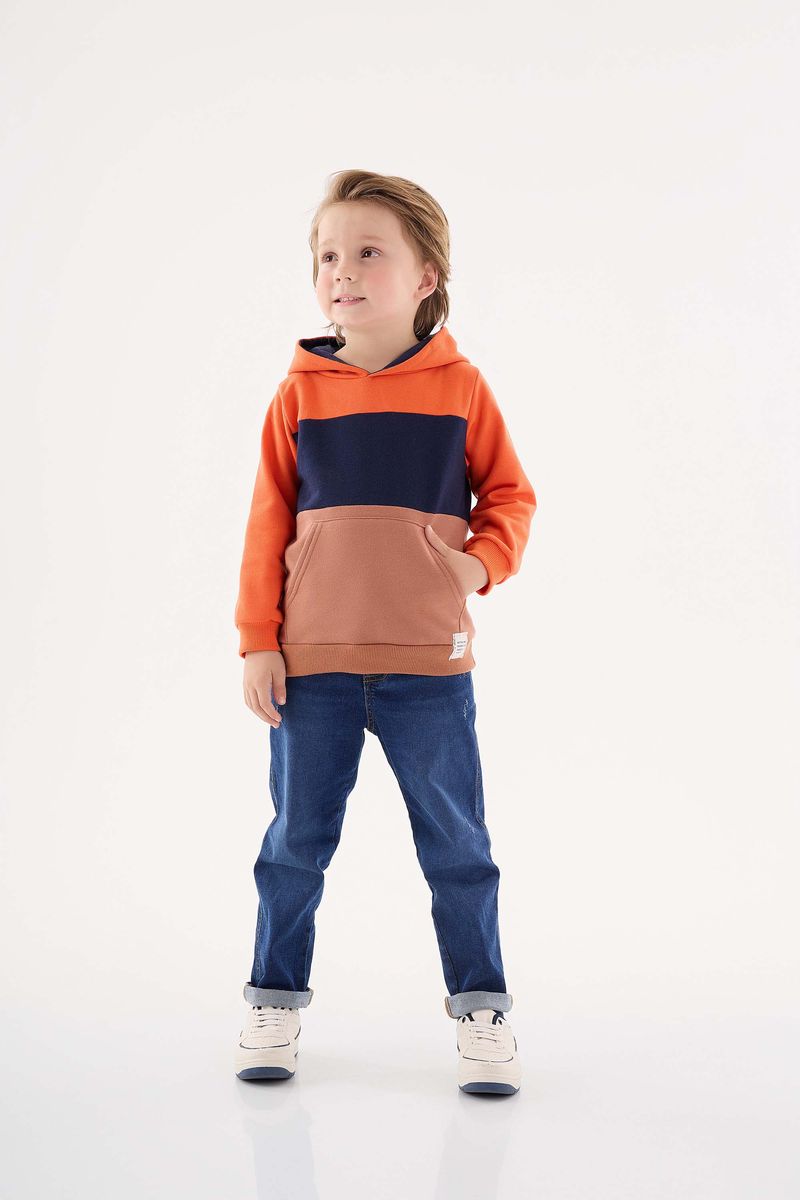 Casaco-em-Moletom-Infantil-Menino--Laranja--Up-Baby