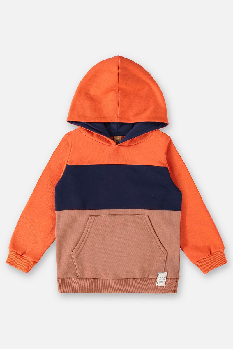 Casaco-em-Moletom-Infantil-Menino--Laranja--Up-Baby
