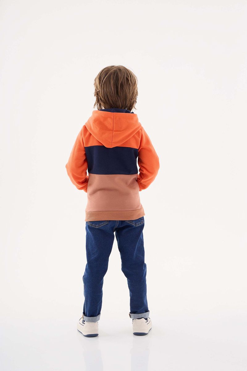 Casaco-em-Moletom-Infantil-Menino--Laranja--Up-Baby