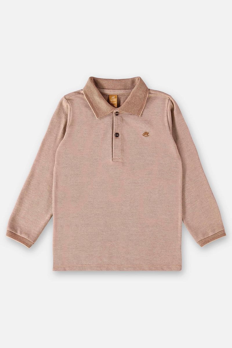 Camisa-Polo-Infantil-Menino--Bege--Up-Baby-