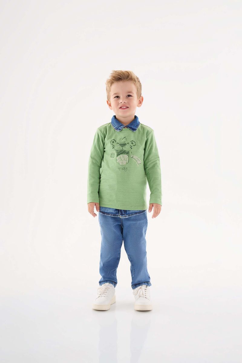 Camiseta-Manga-Longa-Flame-Infantil-Menino--Verde--Up-Baby