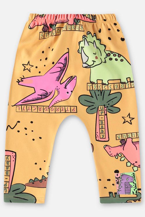 Calça Saruel para Bebê Menina (Laranja) Up Baby
