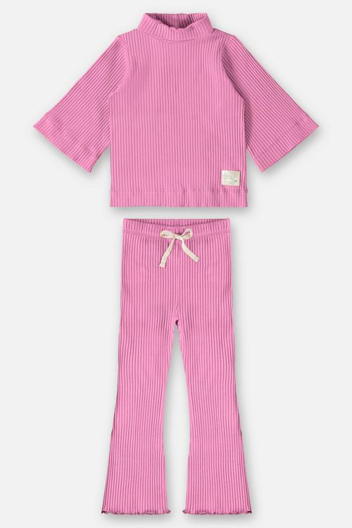 Conjunto Blusão e Calça Infantil Menina (Roxo) Up Baby