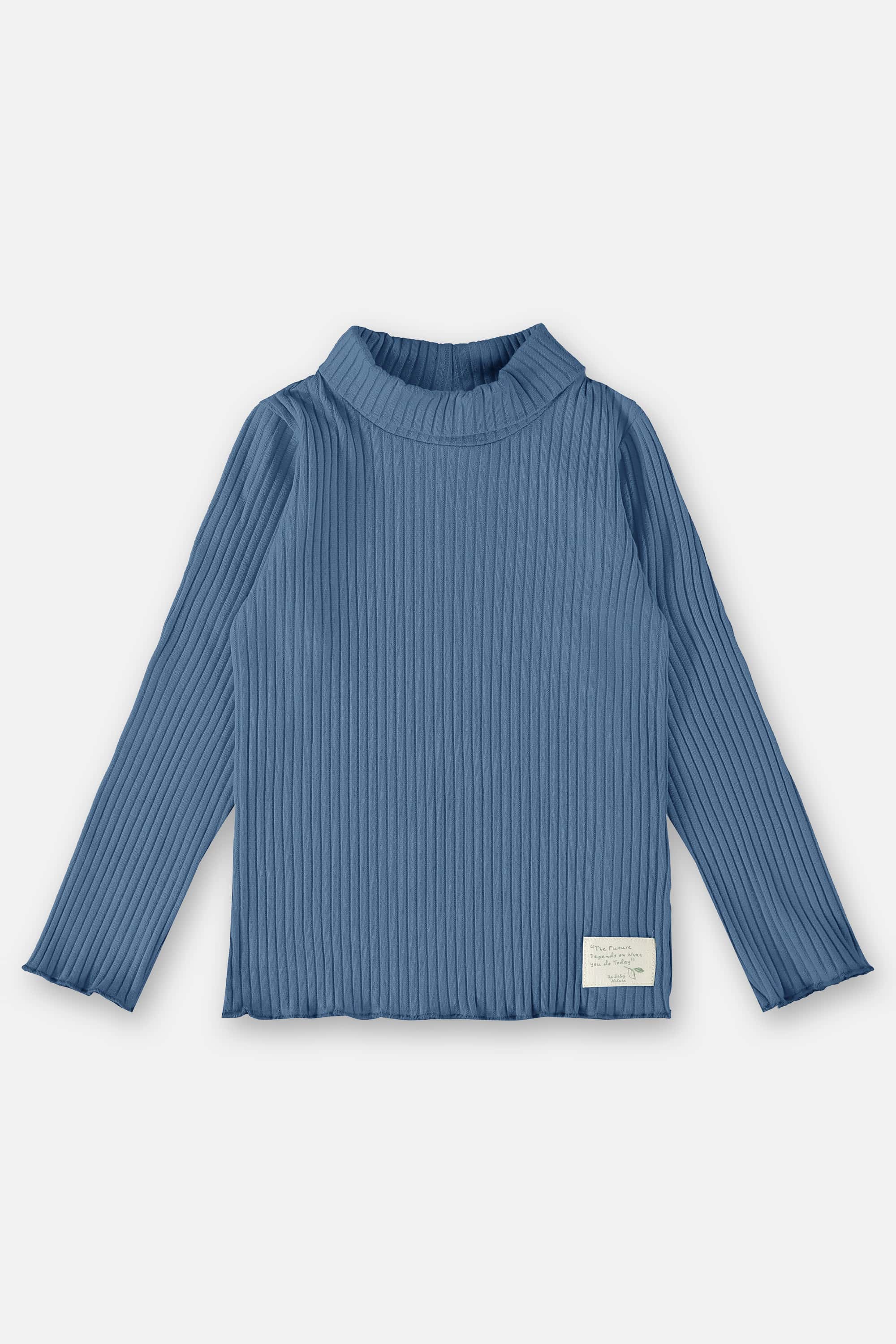 Blusa em Ribana Infantil Menina (Azul) Up Baby