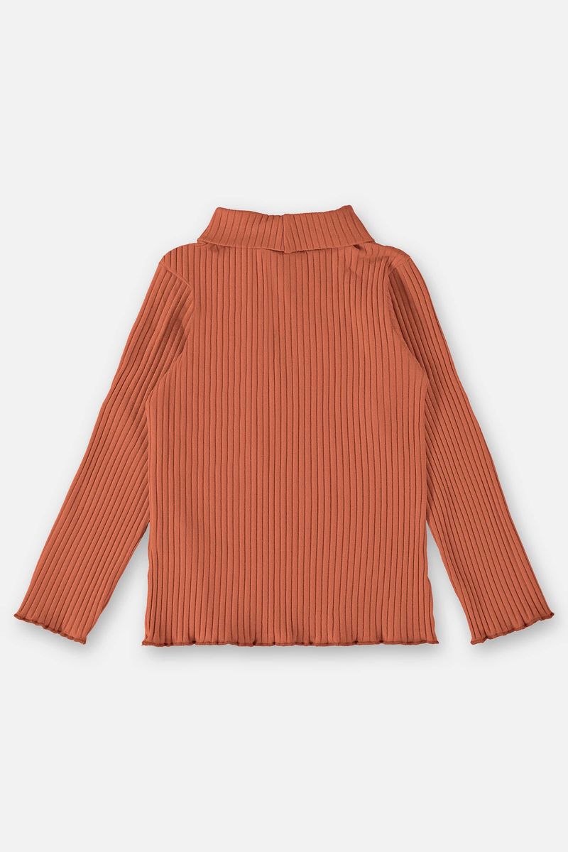 Blusa-em-Ribana-Infantil-Menina--Marrom--Up-Baby