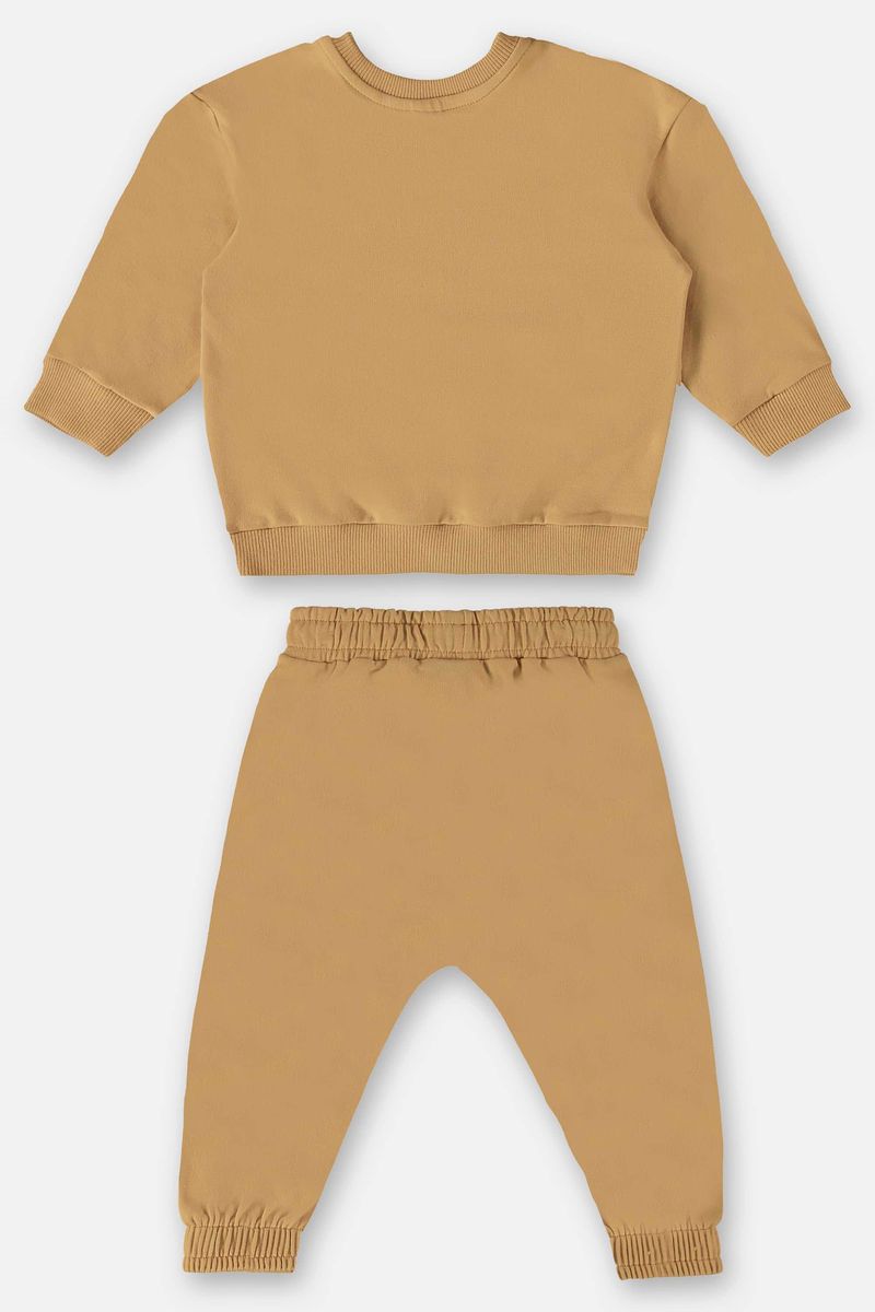 Conjunto-Blusao-e-Calca-Unissex-para-Bebe--Marrom--Up-Baby