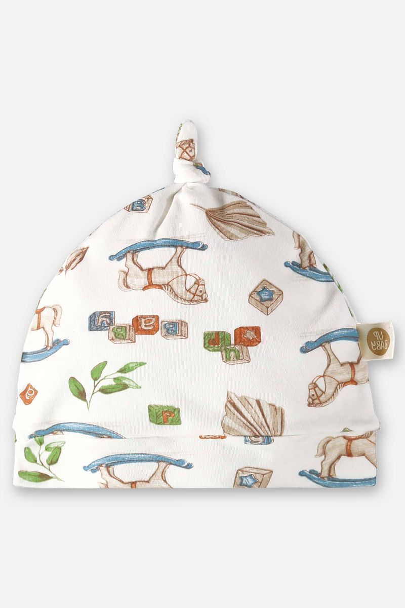 Touca-Comfy-Unissex-para-Bebe--Off-White--Up-Baby