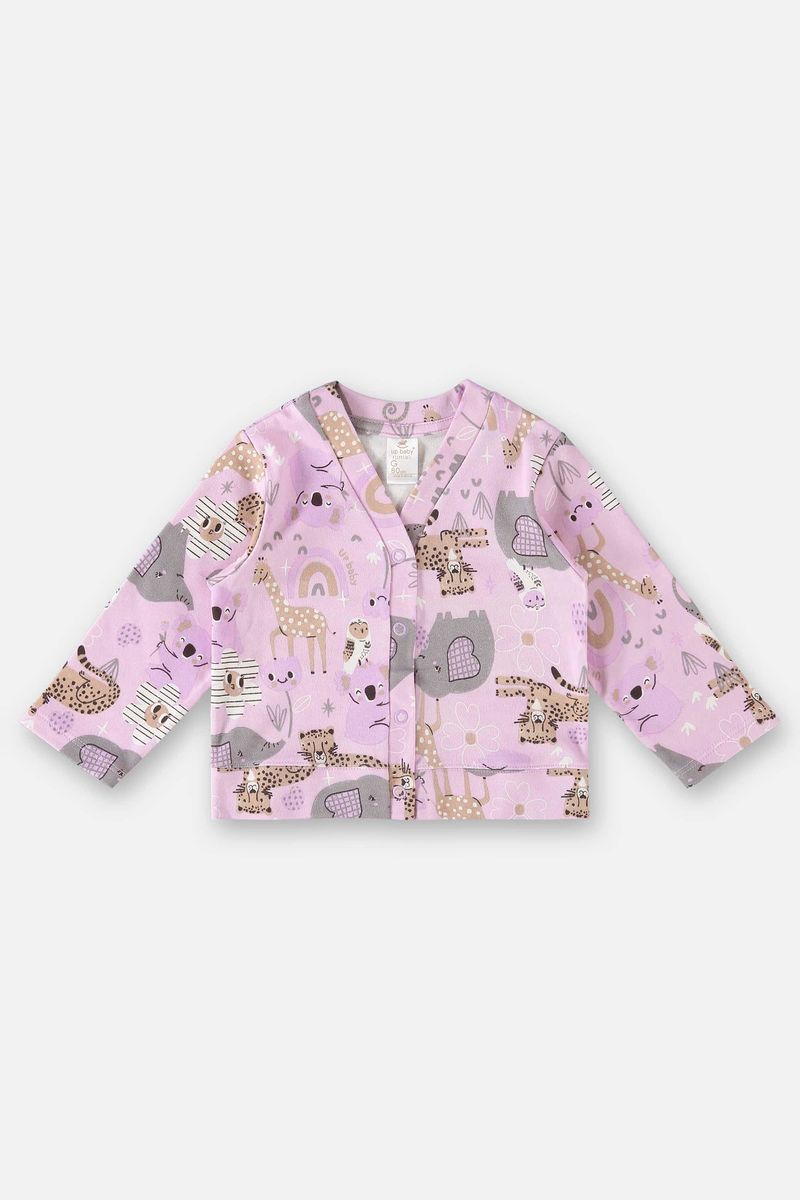 Cardigan-em-Suedine-para-Bebe-Menina--Branco--Up-Baby
