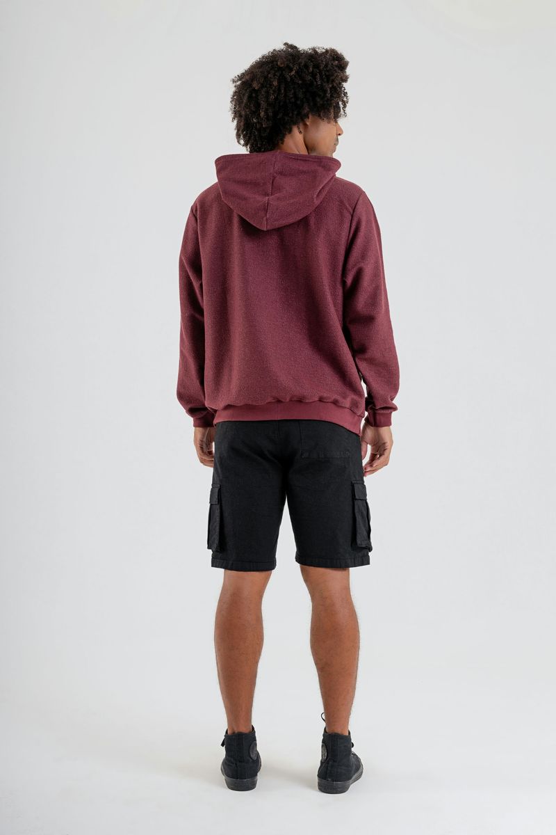 The-Philippines---Blusao-com-Bolso-Canguru-em-Moletom-Masculino-Vermelho