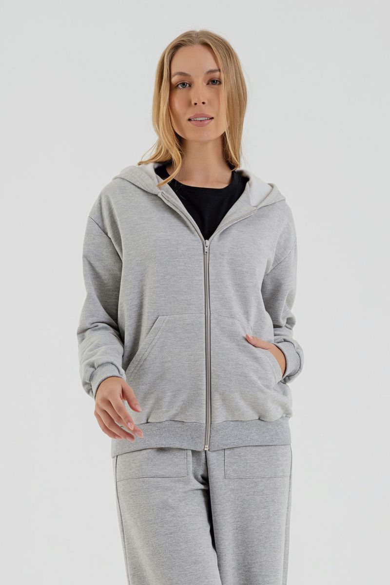 Jaqueta-Basica-Feminina-em-Moletom--Cinza--Just-Basic