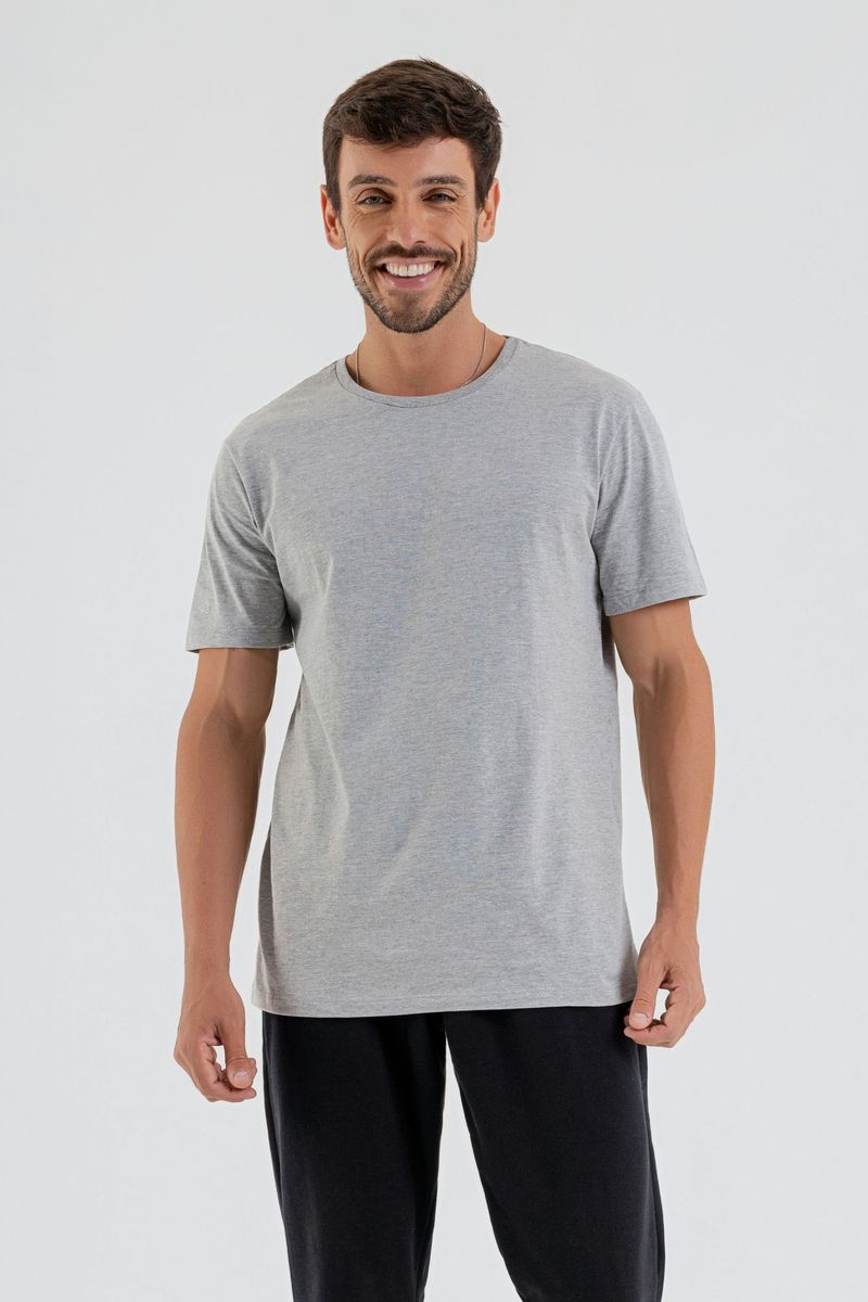 Camiseta-Manga-Curta-Masculina--Cinza--Just-Basic