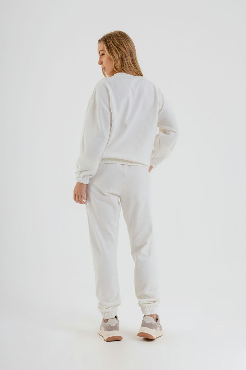 Calca-Basica-em-Moletom-Feminino-Adulto--Off-White--Just-Basic