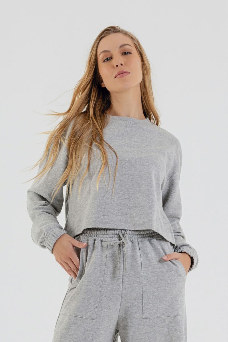Blusao-Cropped-Basico-em-Moletom-Feminino-Adulto--Cinza--Just-Basic