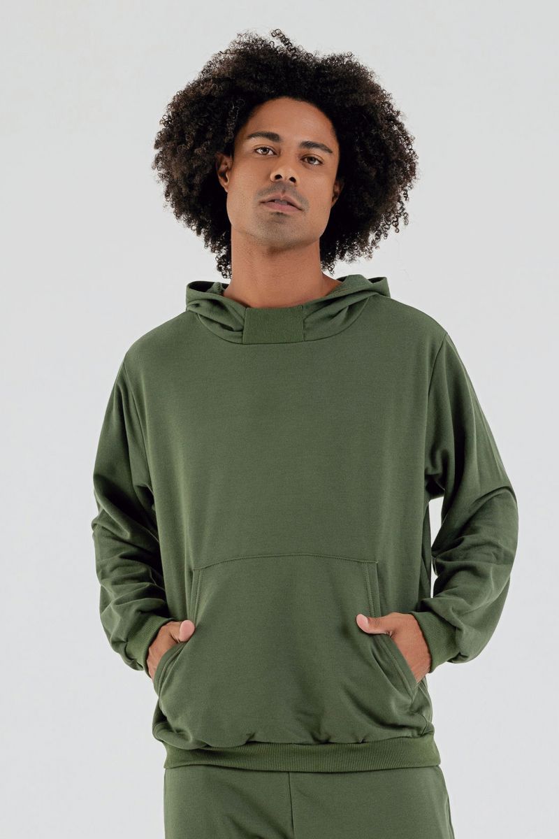 Blusao-Basico-Adulto-Masculino-em-Moletom--Verde--Just-Basic