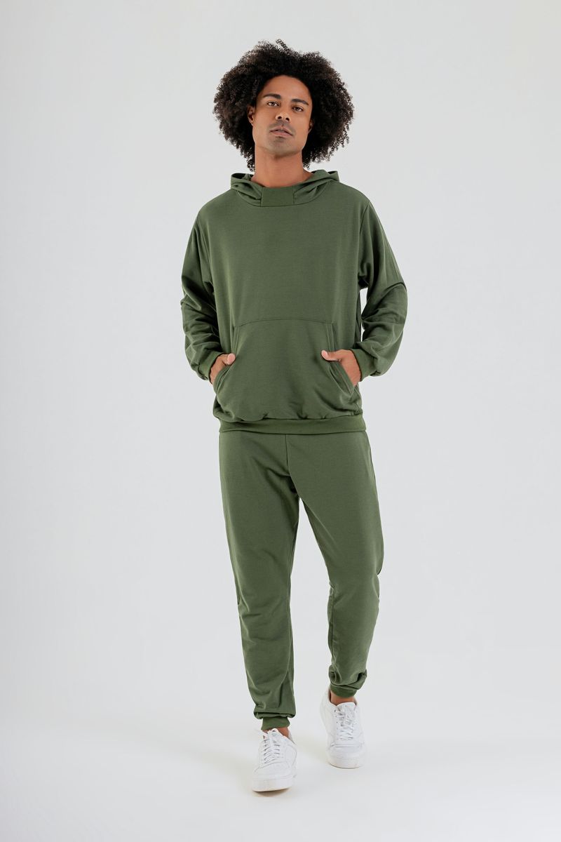 Blusao-Basico-Adulto-Masculino-em-Moletom--Verde--Just-Basic